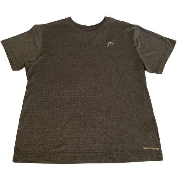 Head Hypertek Shirt Crew Neck Grey White Short Sleeve Athletic Jersey Men Large - Picture 9 of 9